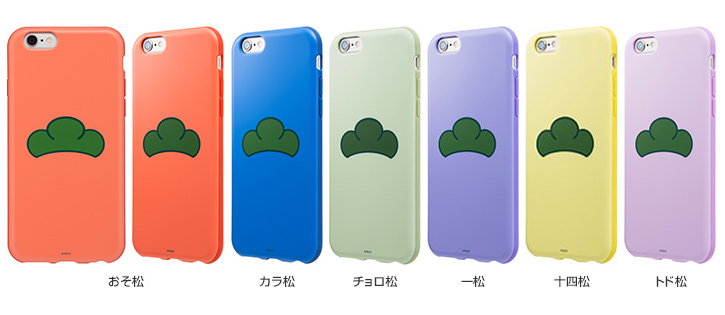 松パーカー のデザインの おそ松さん Iphoneケース 6色セット購入で非売品のトランプがもらえる 3月3日より予約開始