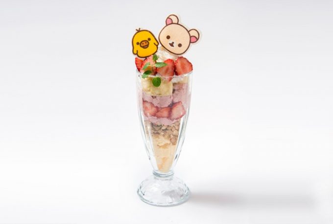 いちご大好き♡コリラックマのいちごハニーパフェ